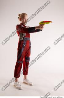 DENISA PILOT STANDING POSE WITH GUN